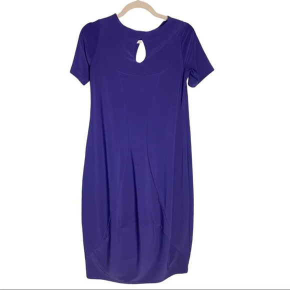 Sympli Canada Women’s Purple Casual Professional Dress Size 2  Comfort Stretch - Picture 2 of 11